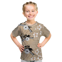 Bula Fiji Iri Buli Kid T Shirt Woven Fan With Fijian Tapa