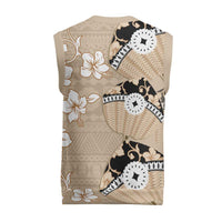 Bula Fiji Iri Buli Christmas Knitted V-Neck Vest Woven Fan With Fijian Tapa LT14 - Polynesian Pride