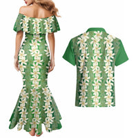Ia Orana Tahiti Tiare Maori Seamless Style Couples Matching Mermaid Dress and Hawaiian Shirt LT14 - Polynesian Pride