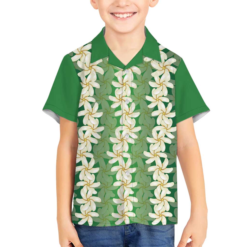 Ia Orana Tahiti Tiare Maori Seamless Style Family Matching Summer Maxi Dress and Hawaiian Shirt LT14 Son's Shirt Green - Polynesian Pride