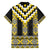 Yellow Taniko Aotearoa Hawaiian Shirt Niho Taniwha Mix Poutama