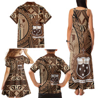 Samoa Siapo Family Matching Tank Maxi Dress and Hawaiian Shirt Happy Independence Day Vintage Vibes LT14 - Polynesian Pride