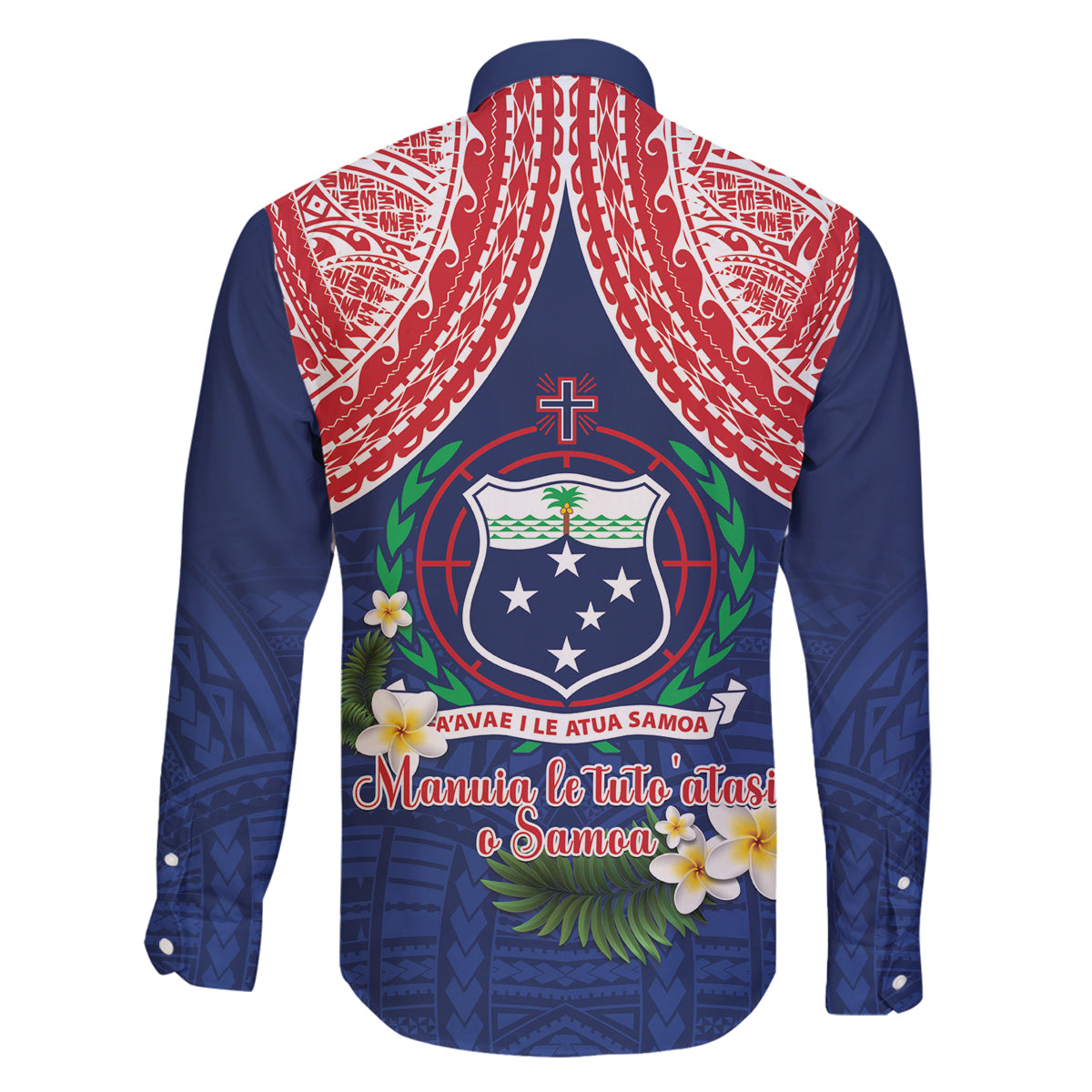 Samoan Independence Day Family Matching Long Sleeve Bodycon Dress and Hawaiian Shirt Manuia Le Tutoatasi O Samoa LT14 - Polynesian Pride
