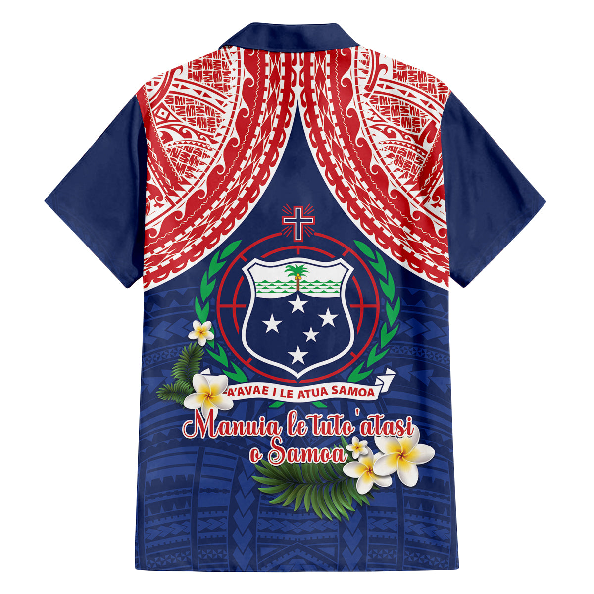 Samoan Independence Day Family Matching Off Shoulder Maxi Dress and Hawaiian Shirt Manuia Le Tutoatasi O Samoa LT14 - Polynesian Pride