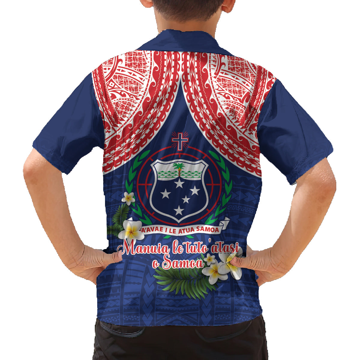 Samoan Independence Day Family Matching Puletasi and Hawaiian Shirt Manuia Le Tutoatasi O Samoa