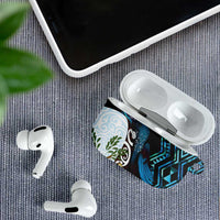 New Zealand Silver Fern Tui Bird AirPods Case Maori Kowhai Paua Shell Taniko Motifs LT14 - Polynesian Pride