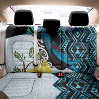 New Zealand Silver Fern Tui Bird Back Car Seat Cover Maori Kowhai Paua Shell Taniko Motifs LT14 - Polynesian Pride