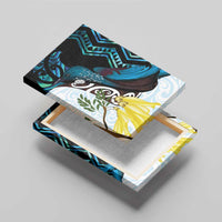 New Zealand Silver Fern Tui Bird Canvas Wall Art Maori Kowhai Paua Shell Taniko Motifs LT14 - Polynesian Pride