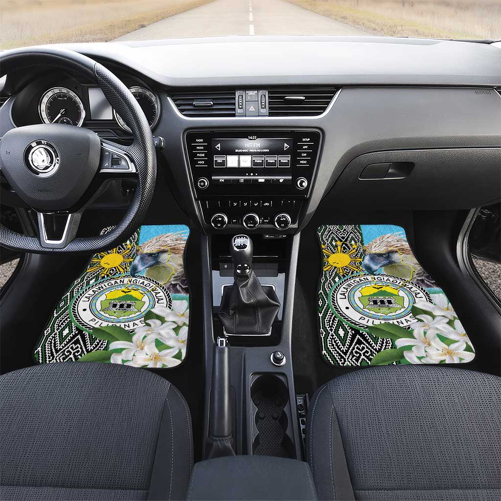 Cotabato Philippines Province Car Mats Filipino Eagle Sampaguita Tinalak Pattern