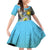 Cotabato Philippines Province Family Matching Off Shoulder Short Dress and Hawaiian Shirt Filipino Eagle Sampaguita Tinalak Pattern