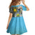 Cotabato Philippines Province Family Matching Off Shoulder Short Dress and Hawaiian Shirt Filipino Eagle Sampaguita Tinalak Pattern