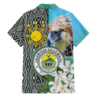 Cotabato Philippines Province Family Matching Puletasi and Hawaiian Shirt Filipino Eagle Sampaguita Tinalak Pattern