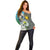Cotabato Philippines Province Off Shoulder Sweater Filipino Eagle Sampaguita Tinalak Pattern