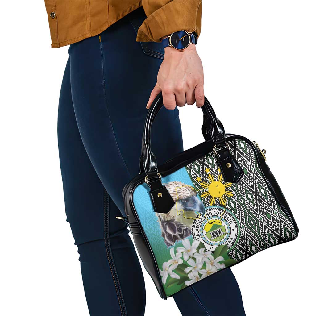 Cotabato Philippines Province Shoulder Handbag Filipino Eagle Sampaguita Tinalak Pattern