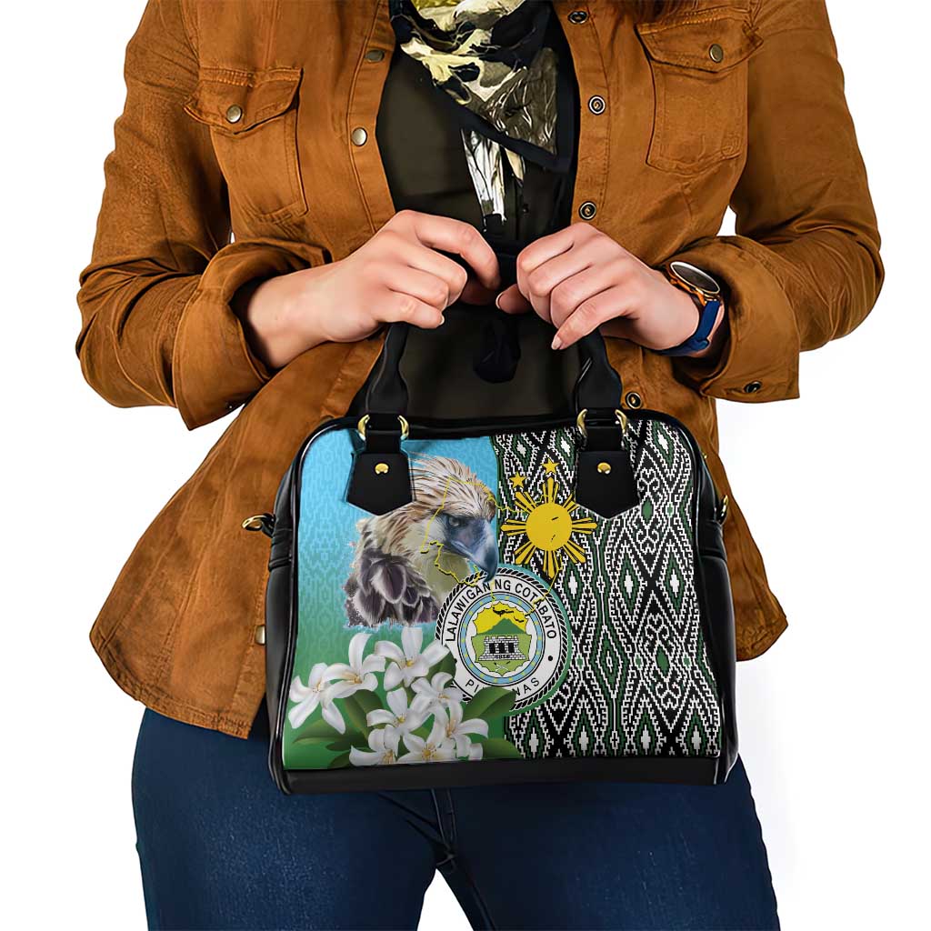 Cotabato Philippines Province Shoulder Handbag Filipino Eagle Sampaguita Tinalak Pattern