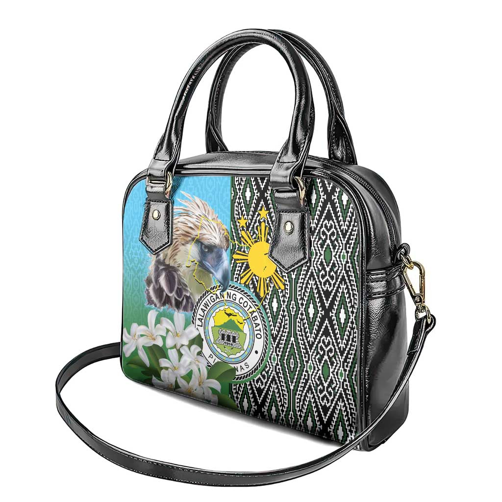 Cotabato Philippines Province Shoulder Handbag Filipino Eagle Sampaguita Tinalak Pattern