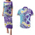 No Story Should End Too Soon Suicide Awareness Couples Matching Puletasi and Hawaiian Shirt Purple And Teal Polynesian Ribbon