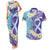 No Story Should End Too Soon Suicide Awareness Couples Matching Tank Maxi Dress and Hawaiian Shirt Purple And Teal Polynesian Ribbon