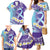 No Story Should End Too Soon Suicide Awareness Family Matching Mermaid Dress and Hawaiian Shirt Purple And Teal Polynesian Ribbon