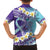 No Story Should End Too Soon Suicide Awareness Family Matching Tank Maxi Dress and Hawaiian Shirt Purple And Teal Polynesian Ribbon