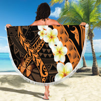 Liver Cancer Awareness Month Beach Blanket Awareness Is Key Orange Polynesian Ribbon LT14 - Polynesian Pride