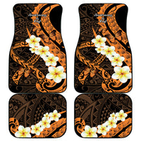 Liver Cancer Awareness Month Car Mats Awareness Is Key Orange Polynesian Ribbon