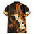 Liver Cancer Awareness Month Family Matching Mermaid Dress and Hawaiian Shirt Awareness Is Key Orange Polynesian Ribbon