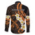 Liver Cancer Awareness Month Family Matching Mermaid Dress and Hawaiian Shirt Awareness Is Key Orange Polynesian Ribbon