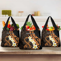 Liver Cancer Awareness Month Grocery Bag Awareness Is Key Orange Polynesian Ribbon