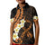 Liver Cancer Awareness Month Kid Polo Shirt Awareness Is Key Orange Polynesian Ribbon