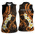 Liver Cancer Awareness Month Women Sleeveless Polo Shirt Awareness Is Key Orange Polynesian Ribbon