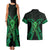 ADHD Awareness Month You Matter Couples Matching Tank Maxi Dress and Hawaiian Shirt Green Polynesian Ribbon