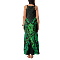 ADHD Awareness Month You Matter Family Matching Tank Maxi Dress and Hawaiian Shirt Green Polynesian Ribbon LT14 - Polynesian Pride