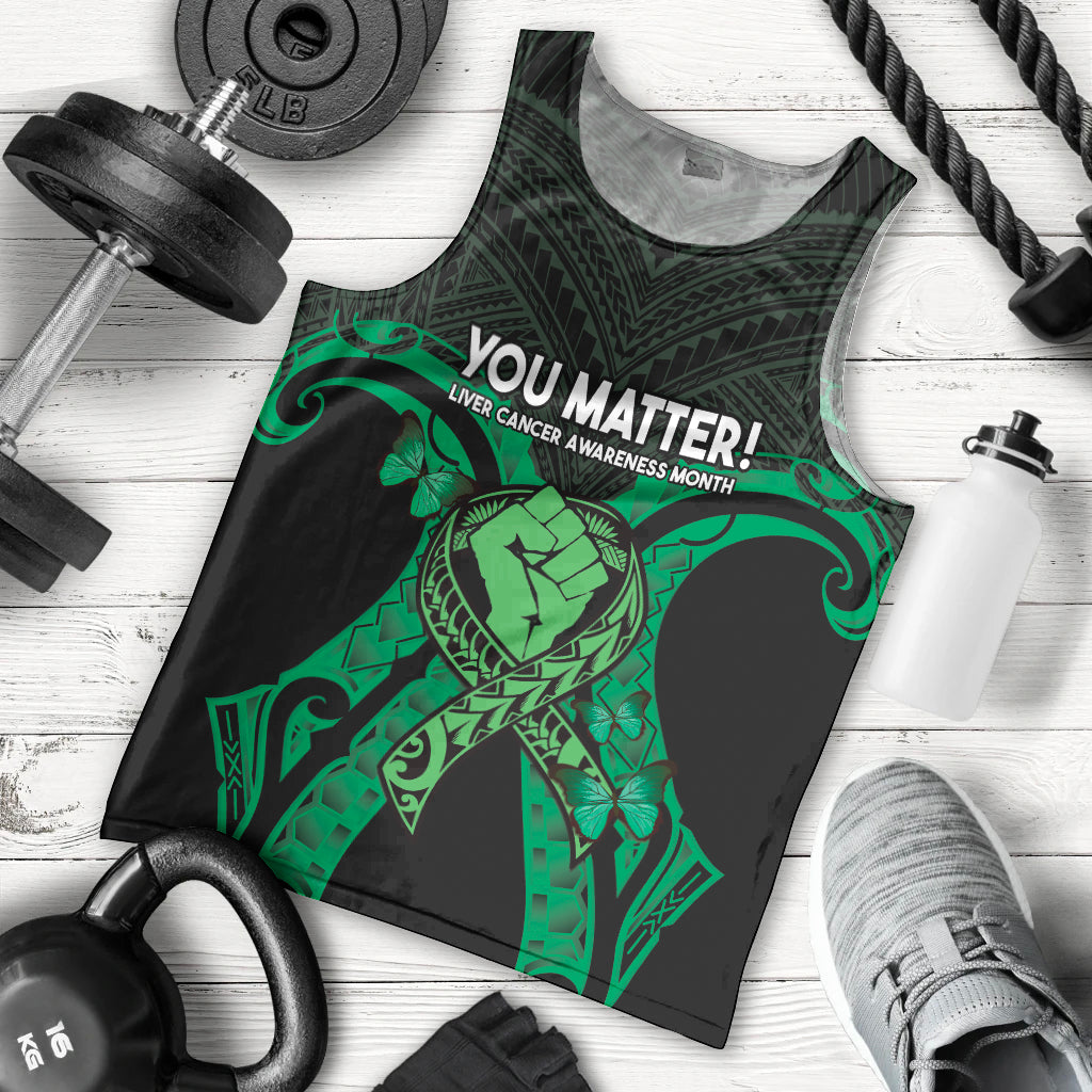 ADHD Awareness Month You Matter Men Tank Top Green Polynesian Ribbon LT14 - Polynesian Pride