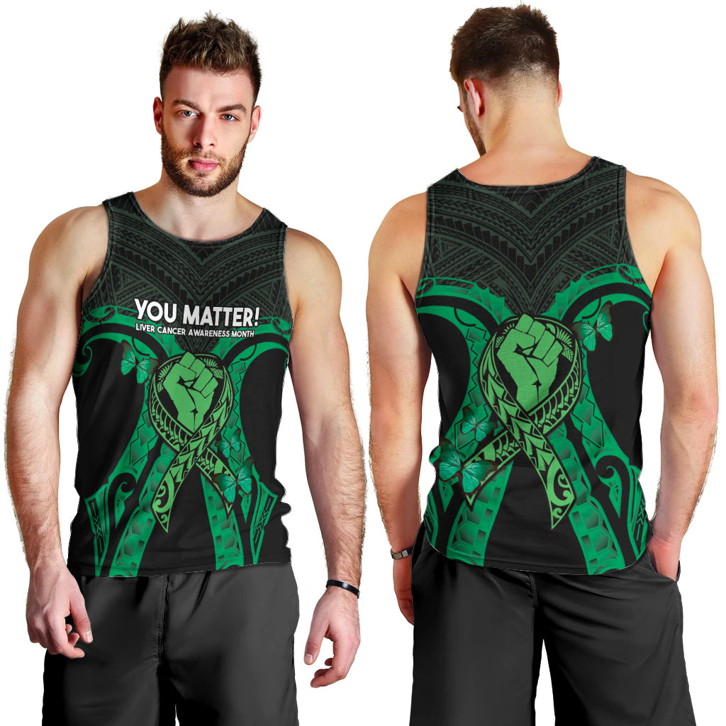 ADHD Awareness Month You Matter Men Tank Top Green Polynesian Ribbon LT14 - Polynesian Pride