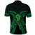 ADHD Awareness Month You Matter Polo Shirt Green Polynesian Ribbon