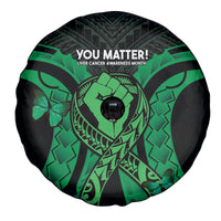 ADHD Awareness Month You Matter Spare Tire Cover Green Polynesian Ribbon LT14 - Polynesian Pride