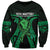 ADHD Awareness Month You Matter Sweatshirt Green Polynesian Ribbon