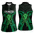 ADHD Awareness Month You Matter Women Sleeveless Polo Shirt Green Polynesian Ribbon