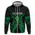 ADHD Awareness Month You Matter Zip Hoodie Green Polynesian Ribbon