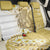 Gold Hawaii Shark Tattoo Back Car Seat Cover Frangipani With Polynesian Pastel Version