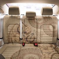 Brown Bula Fiji Back Car Seat Cover Fijian Dance Fan Tapa Cloth Pattern