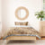 Brown Bula Fiji Bedding Set Fijian Dance Fan Tapa Cloth Pattern