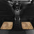 Brown Bula Fiji Car Mats Fijian Dance Fan Tapa Cloth Pattern