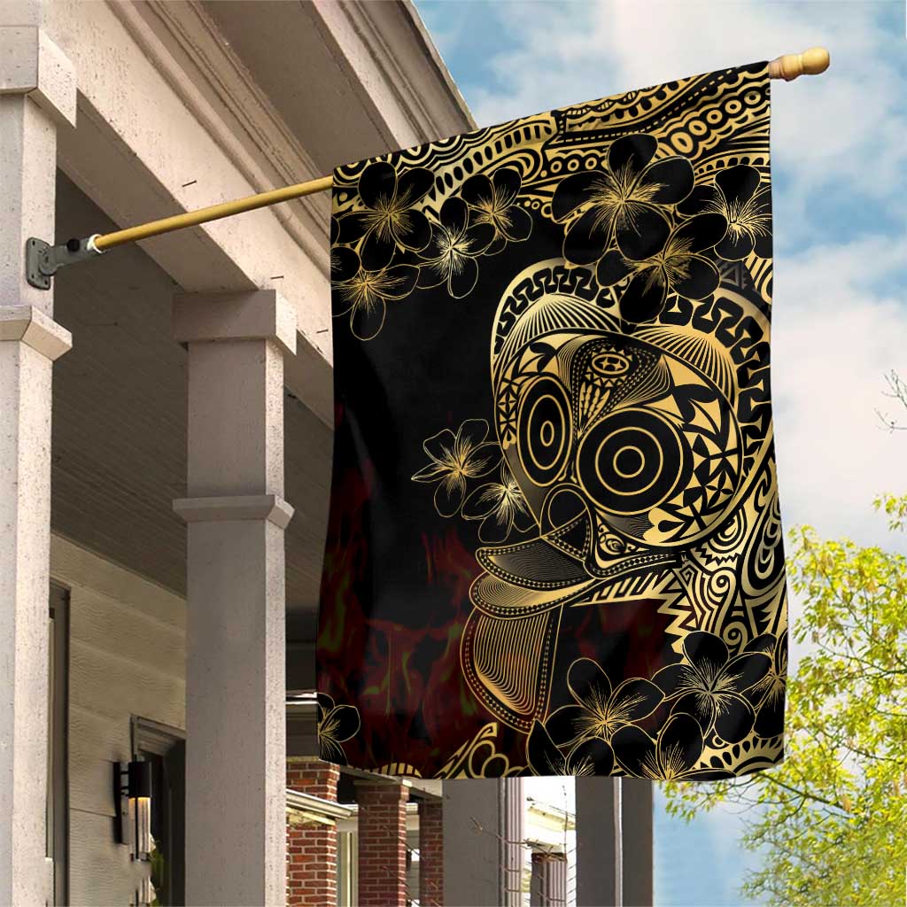 Frangipani Festival Rabaul Garden Flag PNG Tribal Baining Mask Tattoo - Polynesian Pride