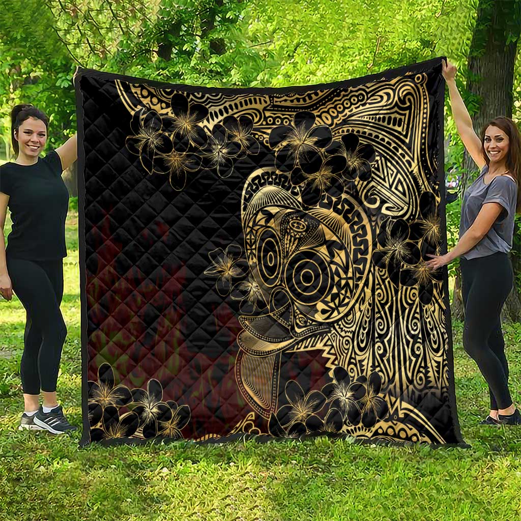 Frangipani Festival Rabaul Quilt PNG Tribal Baining Mask Tattoo LT14 - Polynesian Pride
