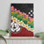 Frangipani Festival Rabaul East New Britain Canvas Wall Art Dukduk Dance With Plumeria - Polynesian Pride