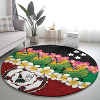 Frangipani Festival Rabaul East New Britain Round Carpet Dukduk Dance With Plumeria LT14 - Polynesian Pride