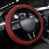 Frangipani Festival Rabaul East New Britain Steering Wheel Cover Dukduk Dance With Plumeria - Polynesian Pride