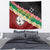 Frangipani Festival Rabaul East New Britain Tapestry Dukduk Dance With Plumeria - Polynesian Pride